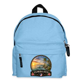 Vacances aux Keys de Floride aux États-Unis dans l’océan Atlantique - Sac à dos Enfant - bleu clair - Devant