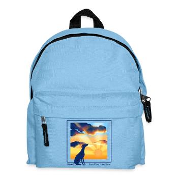 Plus qu’un animal de compagnie - Lévrier - Sac à dos Enfant - bleu clair - Devant