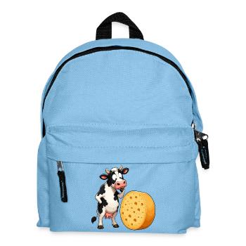 Dessin animé La vache rencontre le fromage - Sac à dos Enfant - bleu clair - Devant