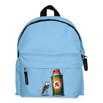 Mosquito vs Spray Can - Kids' Backpack - light blue - Front
