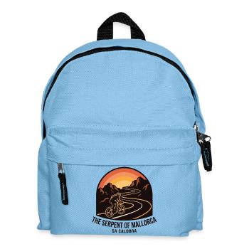 The Serpent of Mallorca Cycling Art - Kids' Backpack - light blue - Front