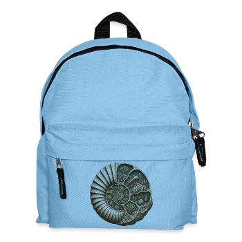 Ammonite Fossil Prehistoric Reef Cutaway - Kids' Backpack - light blue - Front