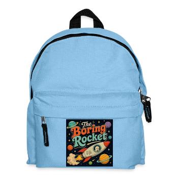 The Boring Rocket – Retro Space Travel - Kids' Backpack - light blue - Front