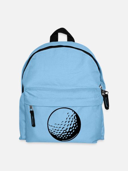 Golfball Golf spielen Geschenk Golfspieler - Kinder Rucksack - Hellblau