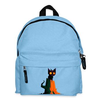 Spooky Geometry Cat - Kinder Rucksack - Hellblau - Vorne