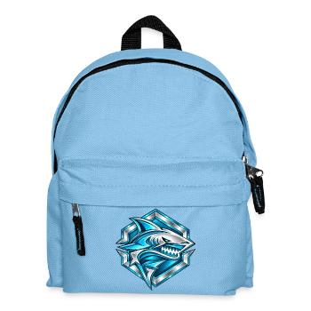 Elektrischer Hai - Kinder Rucksack - Hellblau - Vorne