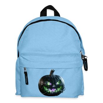 Steampunk-Neon-Kürbis der Zahnräder - Kinder Rucksack - Hellblau - Vorne