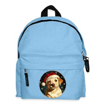 Border Collie Weihnachten - Kinder Rucksack - Hellblau - Vorne