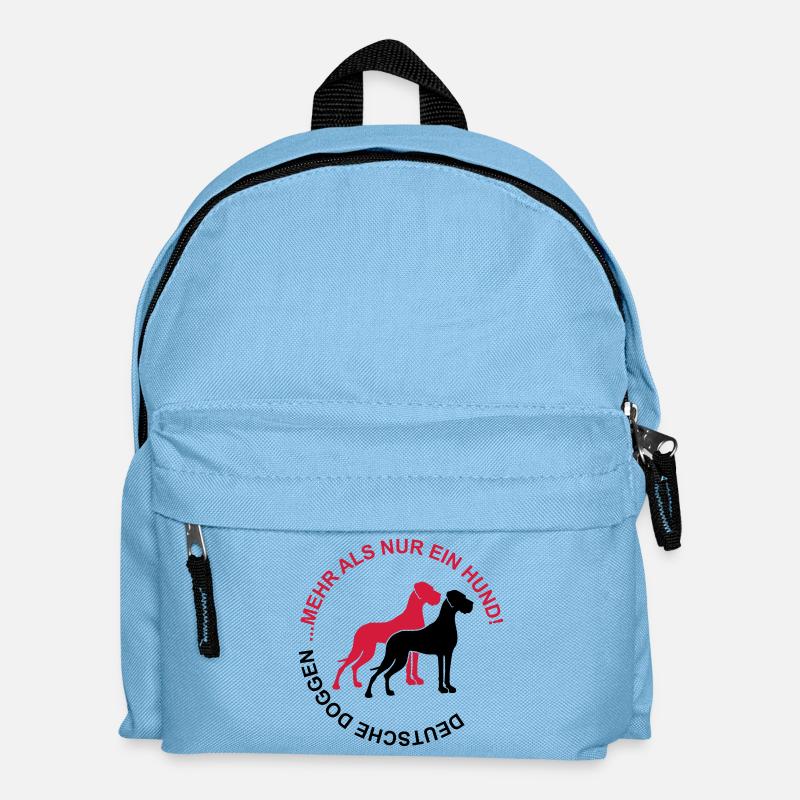 Deutsche Doggen - Mehr als nur ein Hund - Kinder Rucksack - Hellblau