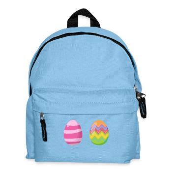 Oeufs colorés dans une bonne pose - Sac à dos Enfant - bleu clair - Devant