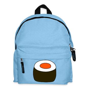 Nigiri,Lachs,Fisch, Reis, Japan Küche - Kinder Rucksack - Hellblau - Vorne