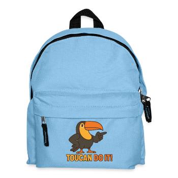 Toucan Do It – Oiseau motivateur - Sac à dos Enfant - bleu clair - Devant