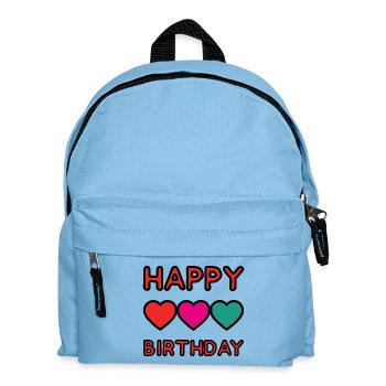 ALLES GUTE ZUM GEBURTSTAG. ALLES GUTE ZUM GEBURTSTAG. JAHRESTAG. - Kinder Rucksack - Hellblau - Vorne