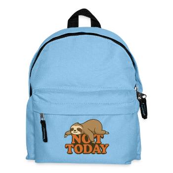 Nicht heute – Faulheit vom Feinsten 🦥 - Kinder Rucksack - Hellblau - Vorne
