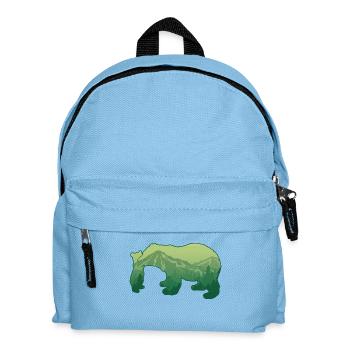 Bär und Cub Berg Bär Tier Liebhaber Geschenk - Kinder Rucksack - Hellblau - Vorne