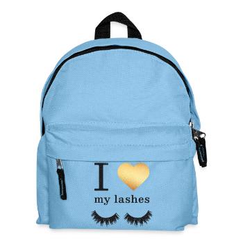 Lange Wimpern Mascara - Kinder Rucksack - Hellblau - Vorne
