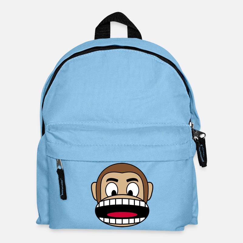 Affengesicht Geschenk - Kinder Rucksack - Hellblau