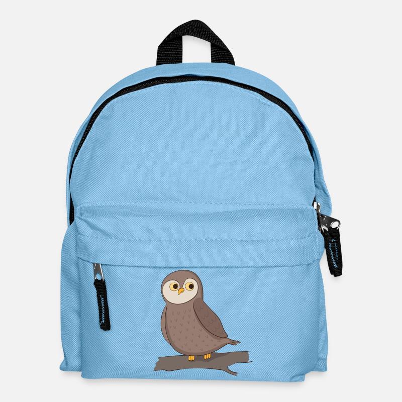 Eule - Kinder Rucksack - Hellblau