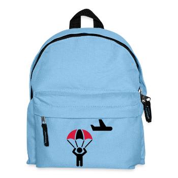 Fallschirmspringer - Kinder Rucksack - Hellblau - Vorne