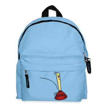 Jumping Pömpel - Kinder Rucksack - Hellblau - Vorne