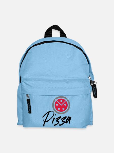 Pizza - Kinder Rucksack - Hellblau