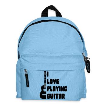 J’adore jouer de la guitare pour les guitaristes * - Sac à dos Enfant - bleu clair - Devant
