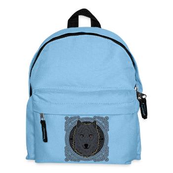 Fenris Fenrir Wolf Celtic motif - Kids' Backpack - light blue - Front