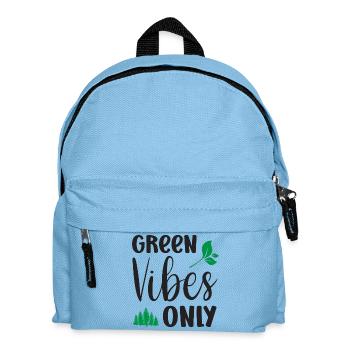Nur grüne Vibes - Kinder Rucksack - Hellblau - Vorne