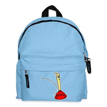 Pömpel Jumping - Kinder Rucksack - Hellblau - Vorne