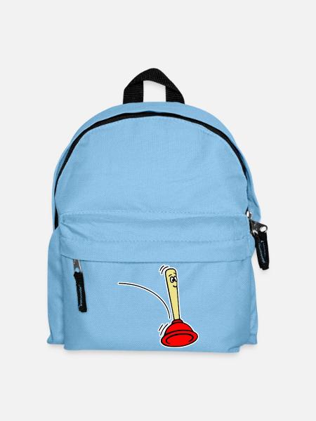 Pömpel Jumping - Kinder Rucksack - Hellblau