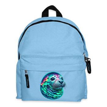 Aurora Borealis Siegel - Kinder Rucksack - Hellblau - Vorne