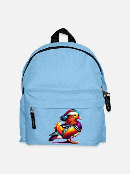 Mandarinente - Kinder Rucksack - Hellblau