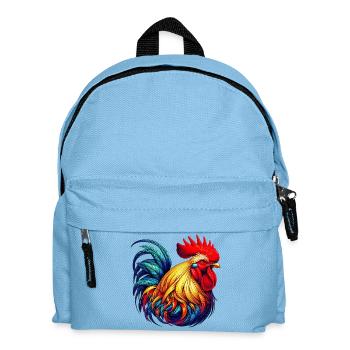 Rooster Hen - Kids' Backpack - light blue - Front