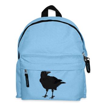 A crow - Kids' Backpack - light blue - Front