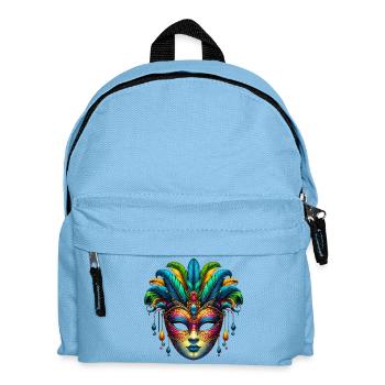 Masque du Carnaval de Venise - Sac à dos Enfant - bleu clair - Devant