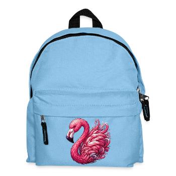 Flamingo - Kinder Rucksack - Hellblau - Vorne