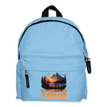 Naturmensch auf Tour - Kinder Rucksack - Hellblau - Vorne