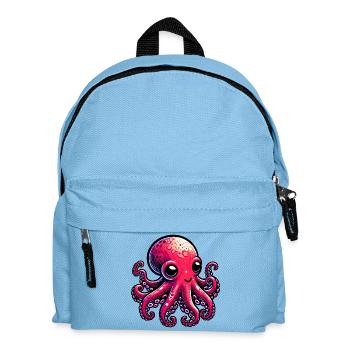 Octopus - Kids' Backpack - light blue - Front