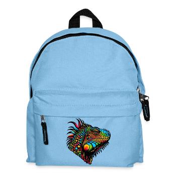 Iguana - Kids' Backpack - light blue - Front
