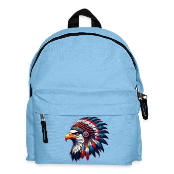 American Indian Eagle American Red Skins - Kids' Backpack - light blue - Front