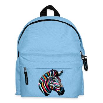 Zebra - Kids' Backpack - light blue - Front