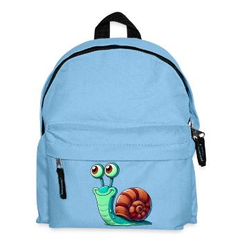 Schnecke - Kinder Rucksack - Hellblau - Vorne