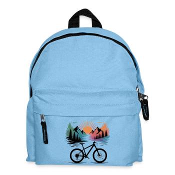 Sunset Ridge Fahrradpanorama - Kinder Rucksack - Hellblau - Vorne
