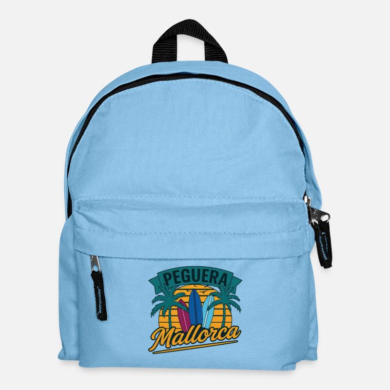 Peguera Mallorca - Kids' Backpack - light blue