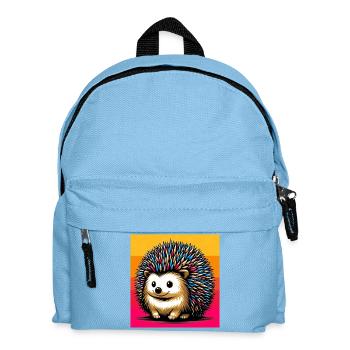 hedgehog - Kids' Backpack - light blue - Front
