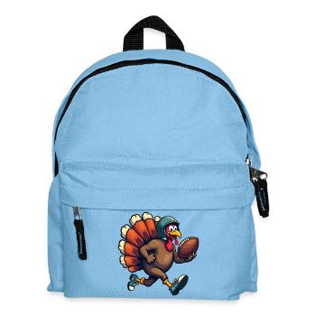 Thanksgiving Football Truthahn - Kinder Rucksack - Hellblau - Vorne