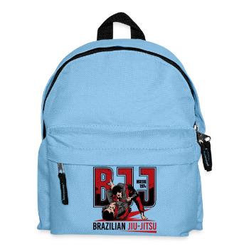 Brazilian Jiu-Jitsu Martial Arts - Kids' Backpack - light blue - Front