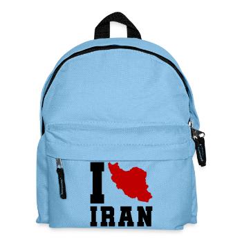 I Love Iran - Kids' Backpack - light blue - Front