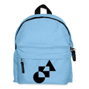 Geometric Bold Shapes Design T-Shirt - Sac à dos Enfant - bleu clair - Devant