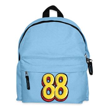 88 Number Colorful - Kids' Backpack - light blue - Front